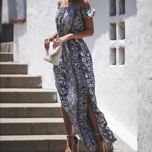 Vici Amavi off shoulder maxi dress!